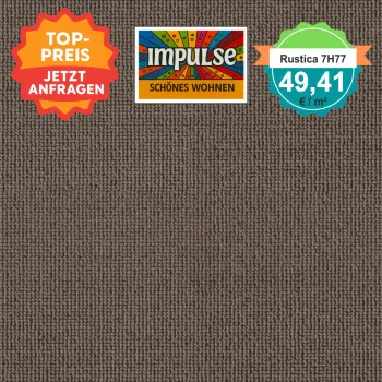 Vorwerk Rustica 7H77 braun Teppichboden – Draufsicht quadratisch